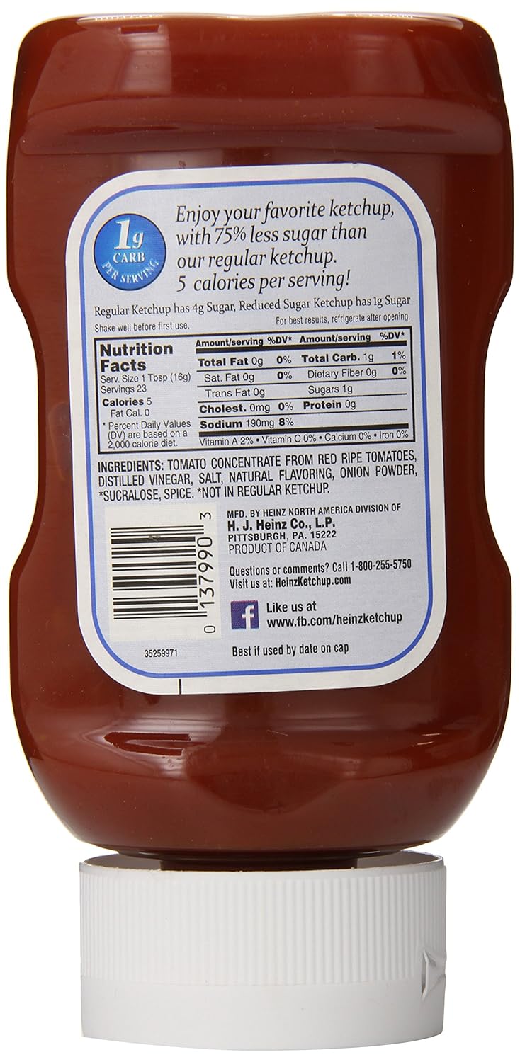 heinz sugar free ketchup