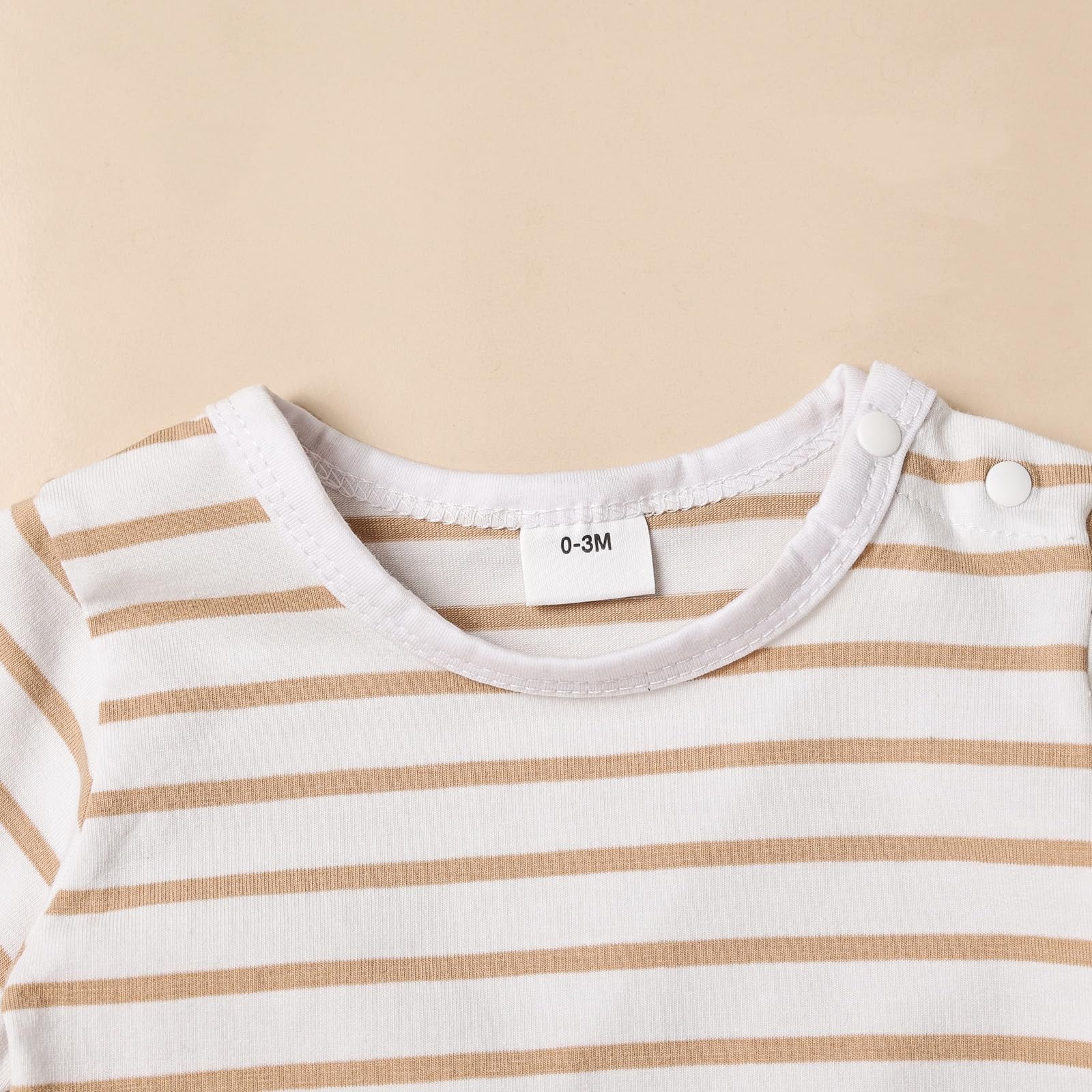 Baby Boy Clothes Newborn Outfits Stripe Romper Infant Cartoon Overall Adjustable Suspender Pants Set 0-18 Months