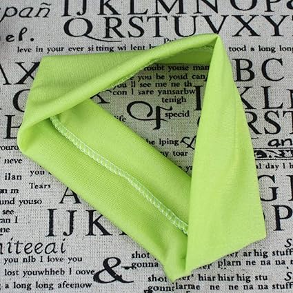 ellaroom Elaborate Available 4 Pcs Yoga Hair Bands Sport Elastic Headband Sports Yoga Accessory Dance Stretch Ribbon Hairband(None Fruit Green)