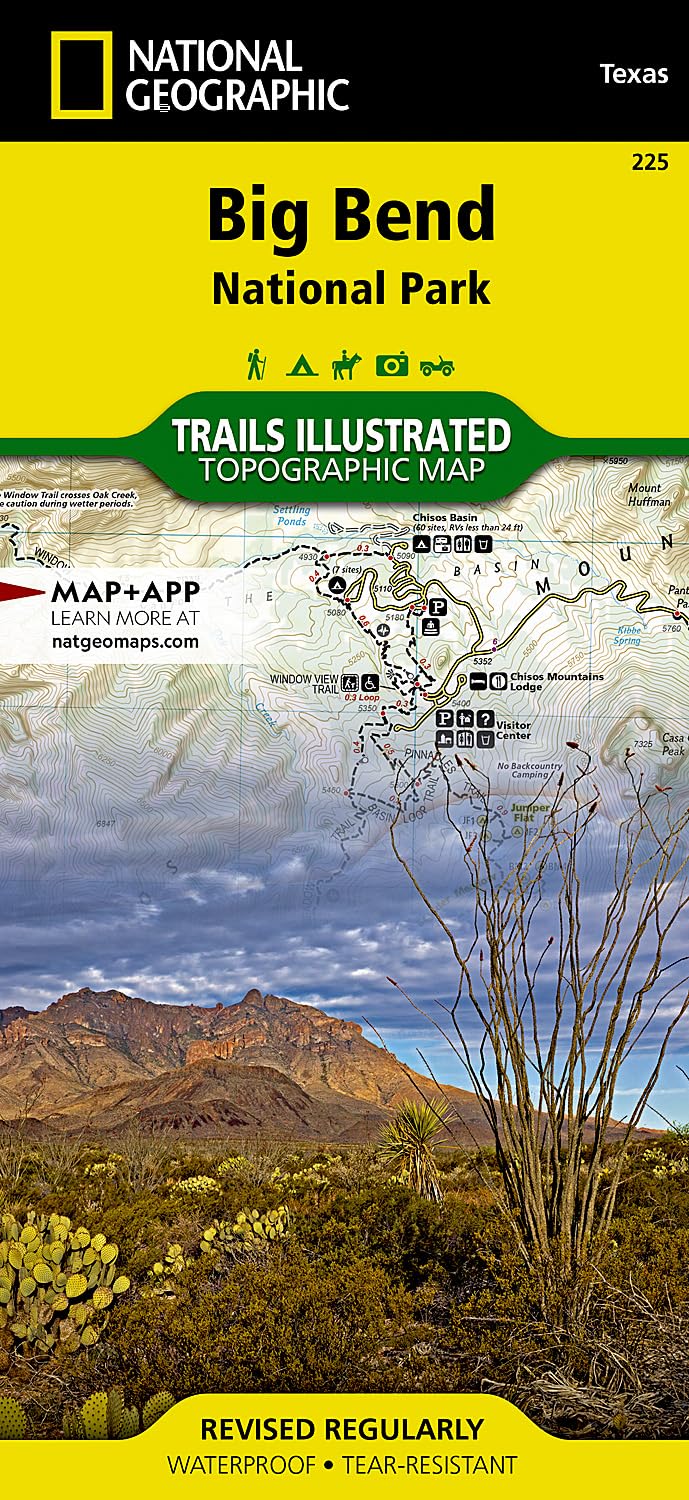 Big Bend National Park Map: Trails Illustrated Maps: 225 (National Geographic Maps: Trails Illustrated)