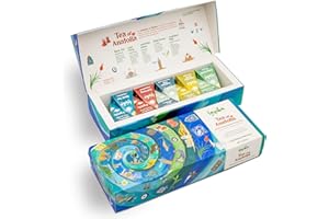 Lazika Tea Variety Pack with Lovely Presentation Box, Black, Green and Herbal Tea Sampler Gift Set, 10 Counts, Premium Collection with Pyramid Infuser Bag, Handcrafted