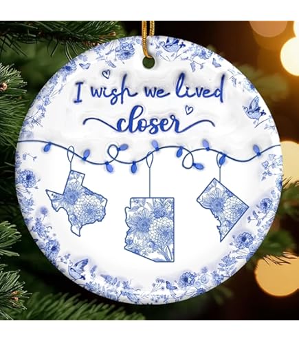 thumbnail interactive-video image 1 of I Wish We Lived Closer - Personalized Custom 3D Inflated Effect Jewelr – Gifts 1 of 7