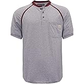 BOCOMAL FR Shirts 5.5oz Light Weight Henley and Short Sleeve Flame Resistant/Fire Retardant Clothing Shirt