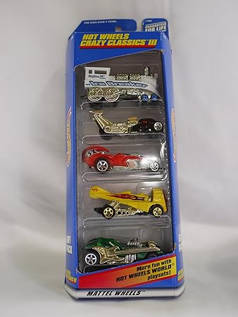 Hot Wheels CRAZY CLASSICS III 5 Vehicle Gift Pack (1998)