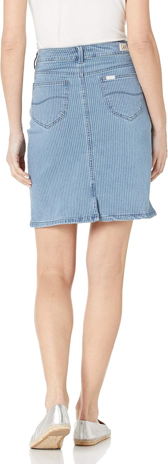 Lee Women's Regular Fit 21" Denim Skirt at  Women’s Clothing store