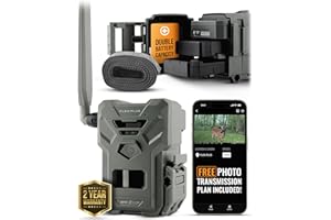 SPYPOINT Flex-Plus Cellular Trail Camera, 36MP Photos and 1080p Videos w/Sound, Double The Battery Capacity, GPS-Enabled, Dual-SIM LTE Connectivity, 100' Flash & Detection Range, 4 Capture Modes