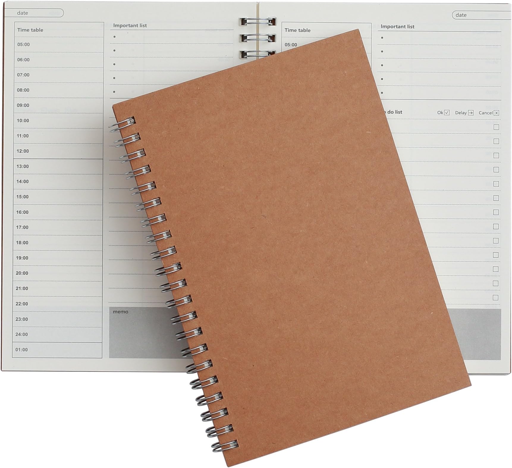 Time Management Manual and Planner - 48 Sheets – 130 millimeters by 190 millimeters - Daily Planning - Get Your Life Organized