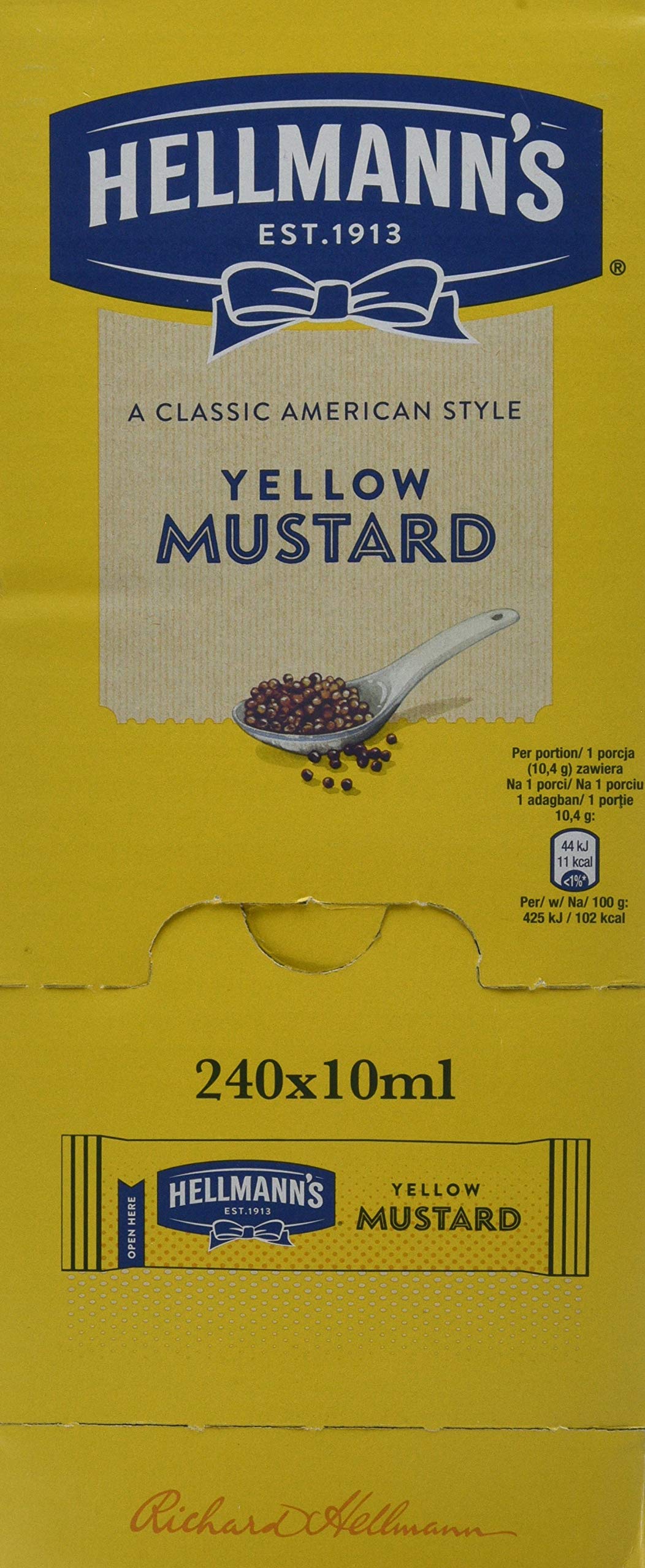 Buy Hellmann's Yellow Mustard 240 x 10ml Sachets Online at desertcartINDIA
