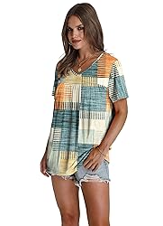 WEESO Womens Summer Tops 2025 Pleated Plus Size