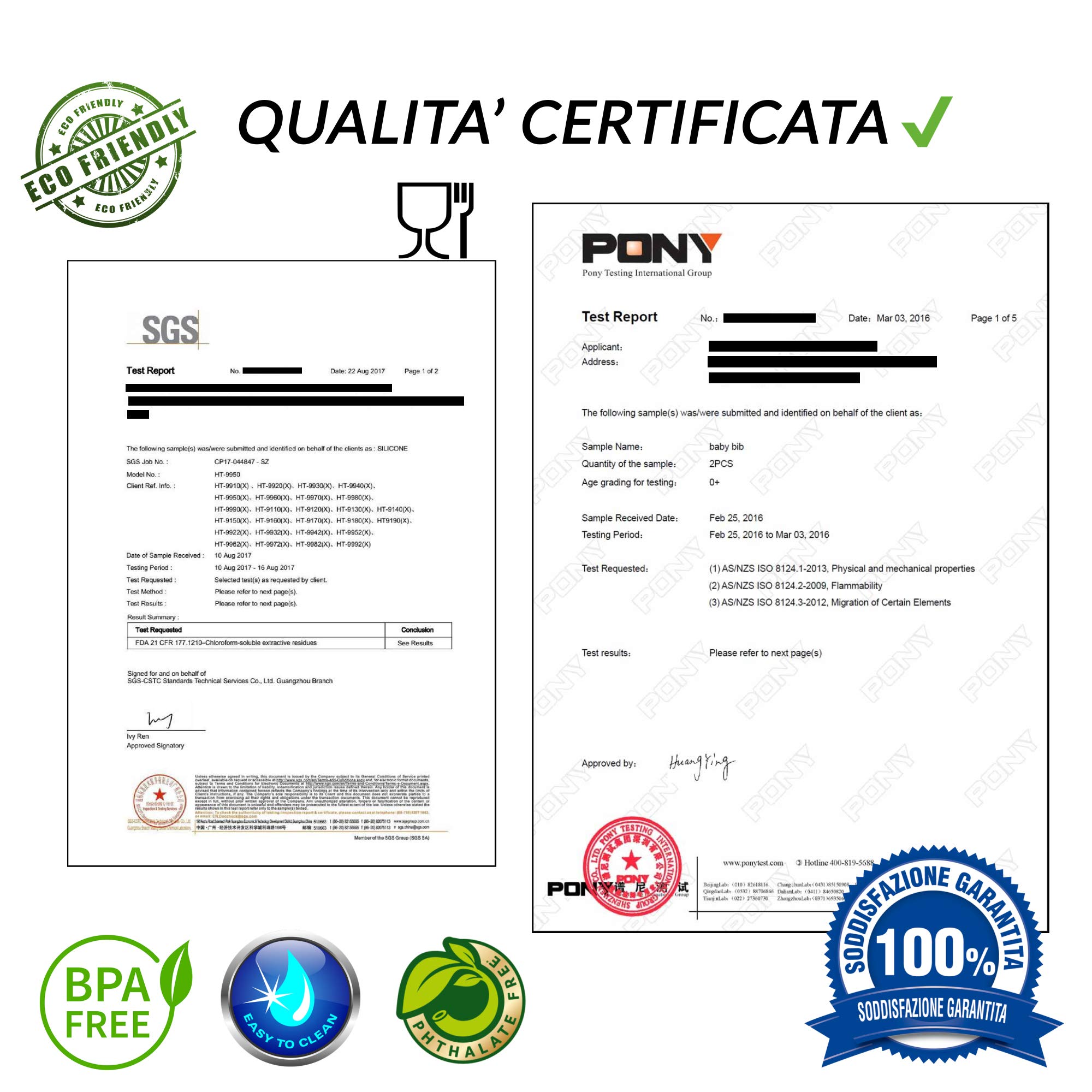 Bavaglini Neonato in Silicone Morbido con Tasca Raccogli Briciole e Pappa - Bavaglini Impermeabili per Asilo, Lavabili ed Inodori - Set 2 Bavette Neonato 2.0 Per Bambino e Bambina (Verde/Azzurro)