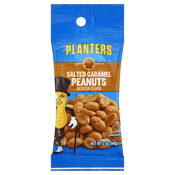 PLANTERS SNACK NUTS TUBE SALTED CARAMEL, 2 OUNCE...