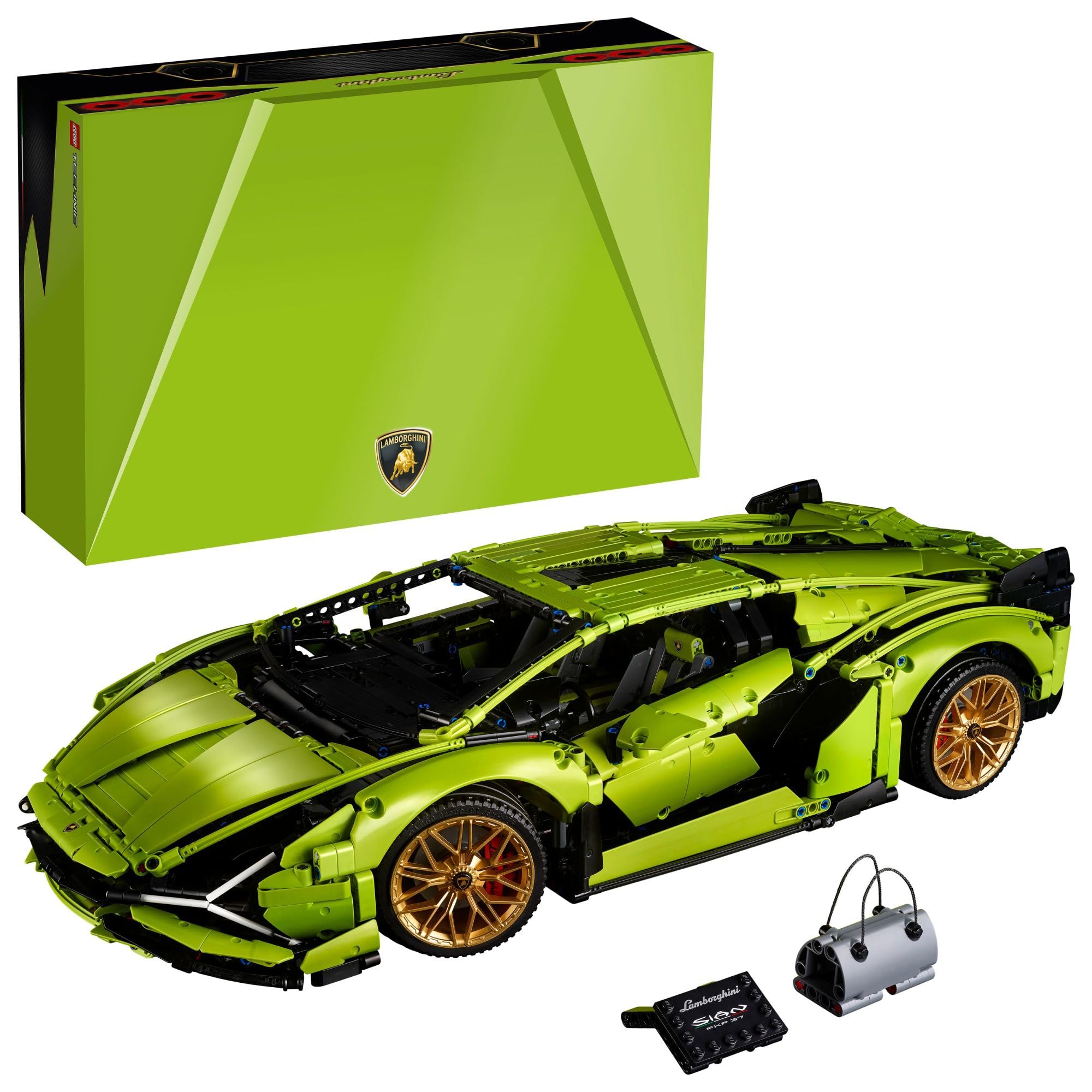 Photo 1 of LEGO Technic Lamborghini Sián FKP 37 Building Sets for Adults - Detailed Lamborghini Model Car Kit for Men & Women, Ages 18+ Years - Display in Room as Decor - 42115