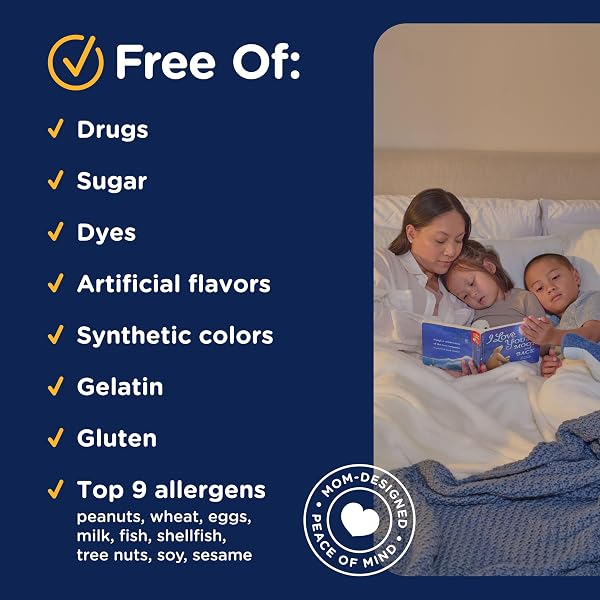MOMMY’S BLISS KIDS SLEEP CHEWABLE TABLETS, MELATONIN, MAGNESIUM & CALMING HERBS, GRAPE FLAVOR, SUGAR FREE KIDS MELATONIN, AGE 3+ (35 SERVINGS), 35 COUNT (PACK OF 1)