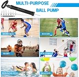 Cloudgree Sports Ball Pump 10in Air Inflator Kit with Needles & Hose view 7