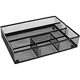 EasyPAG Mesh Collection Desk Drawer Organizer Accessories Tray,Black