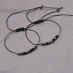 MAOFAED Couple Morse Code Matching Bracelet BDSM