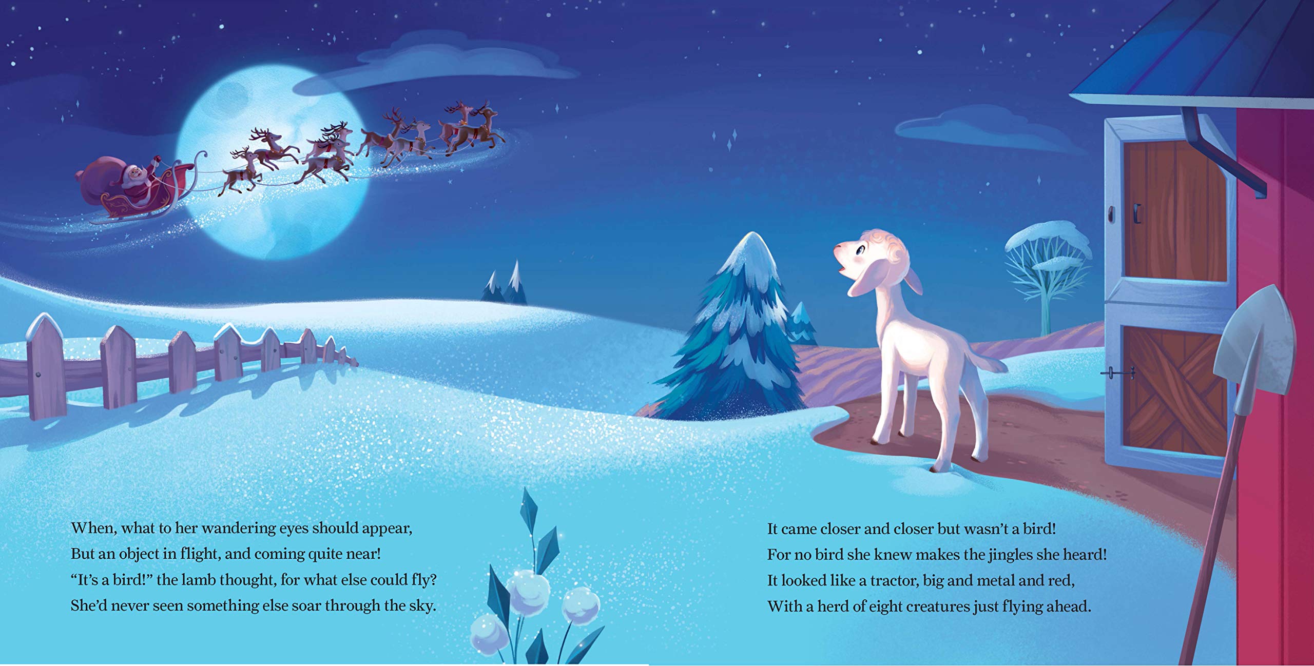 'Twas the Night Before Christmas on the Farm: Celebrate the Holidays with this Sweet Farm Animal Book for Children