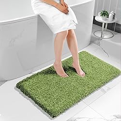 Yimobra Luxury Bathroom Rugs, Fluffy Bath Mats, Non