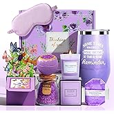 Birthday Gift for Women Spa Gift Set - Unique Get Well Soon Gifts for Women, Relaxing Self Care Package for Her, Christmas Stocking Stuffers Gifts for Mom, Wife, Sister, Friend(Lavender)