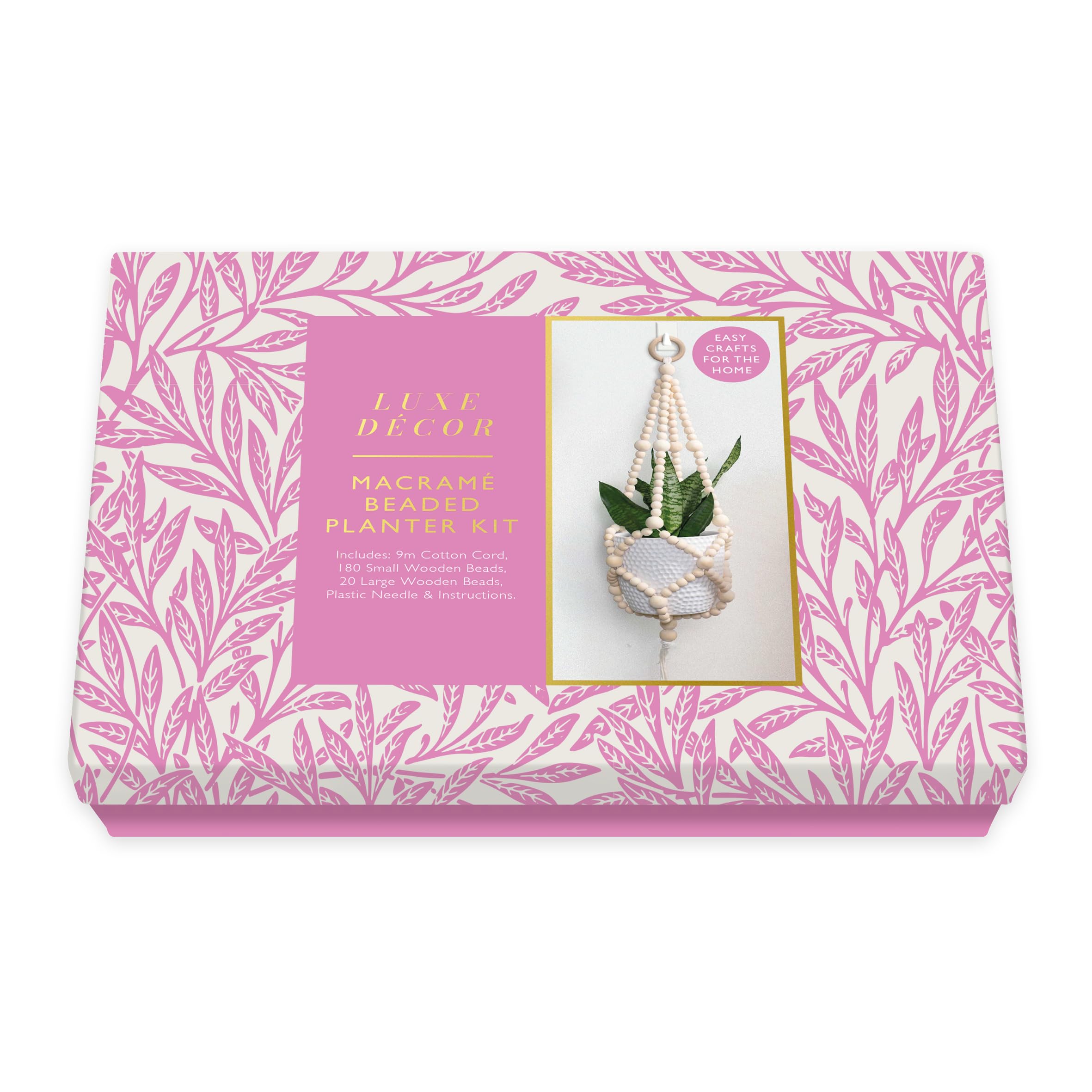 Robert Frederick Luxe Décor Macramé Beaded Planter Kit