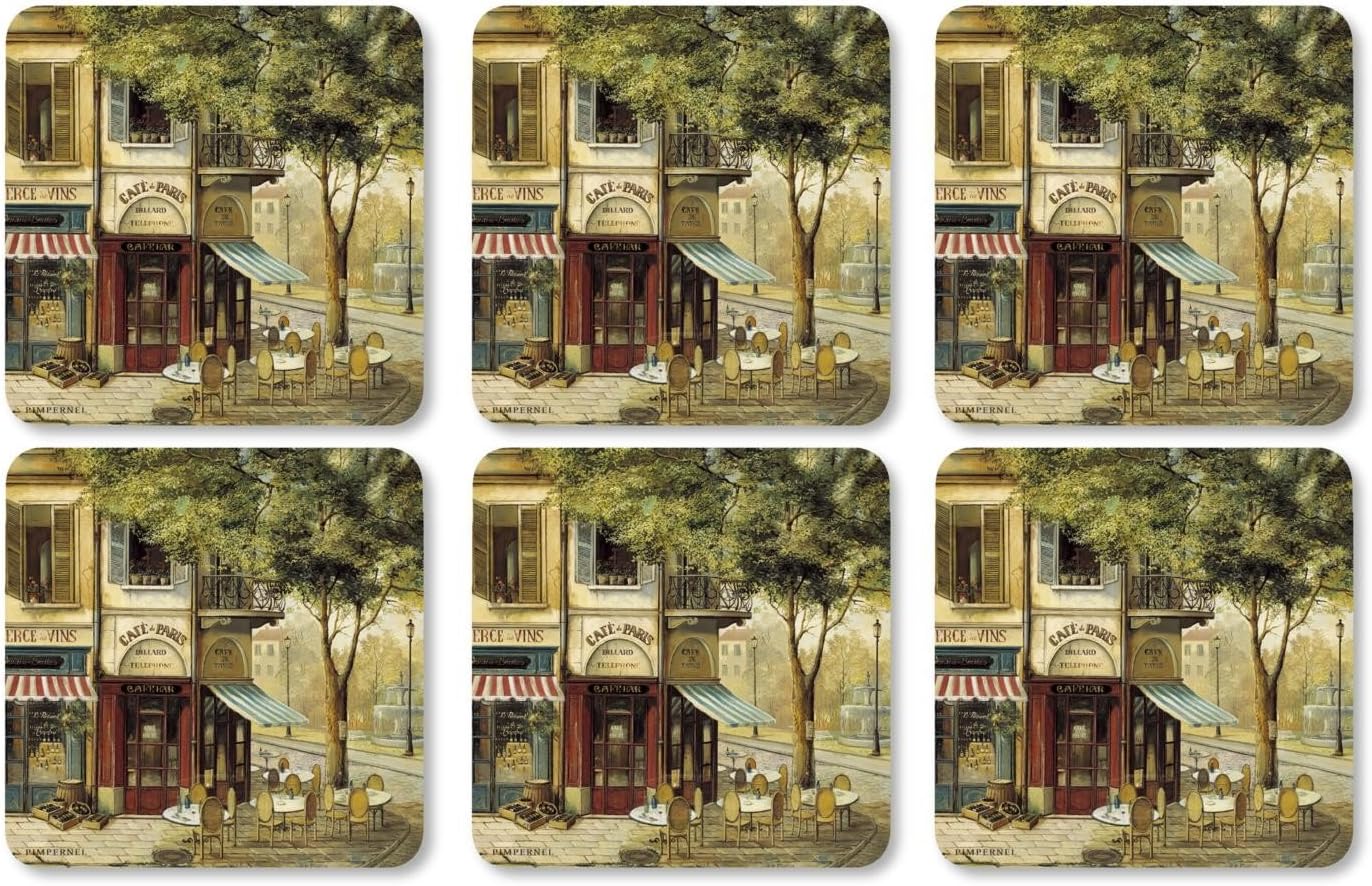 Pimpernel Parisian Scenes, 6 Placemats + 6 Coasters BigaMart