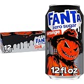 Fanta Zero Sugar Orange Soda Soft Drink Fridge Pack Cans, 12 fl oz, 12 Pack | Zero calories, caffeine-free, naturally flavored