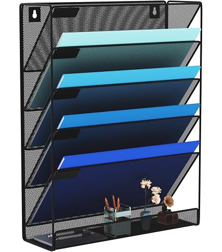PerKoop 6 Pack Expanding File Folders – 7 Pocket Organizer With Labels For A4/Letter Paper