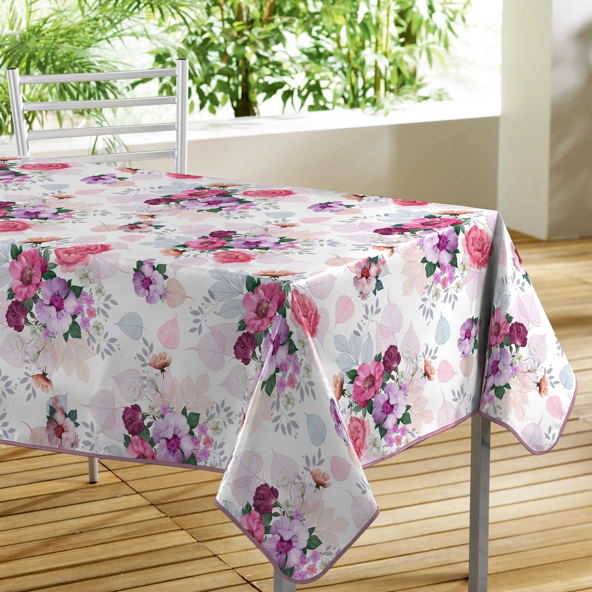 Douceur d'Intérieur, Tablecloth Rectangular (140 x 300 cm) Rossana, PVC Printed