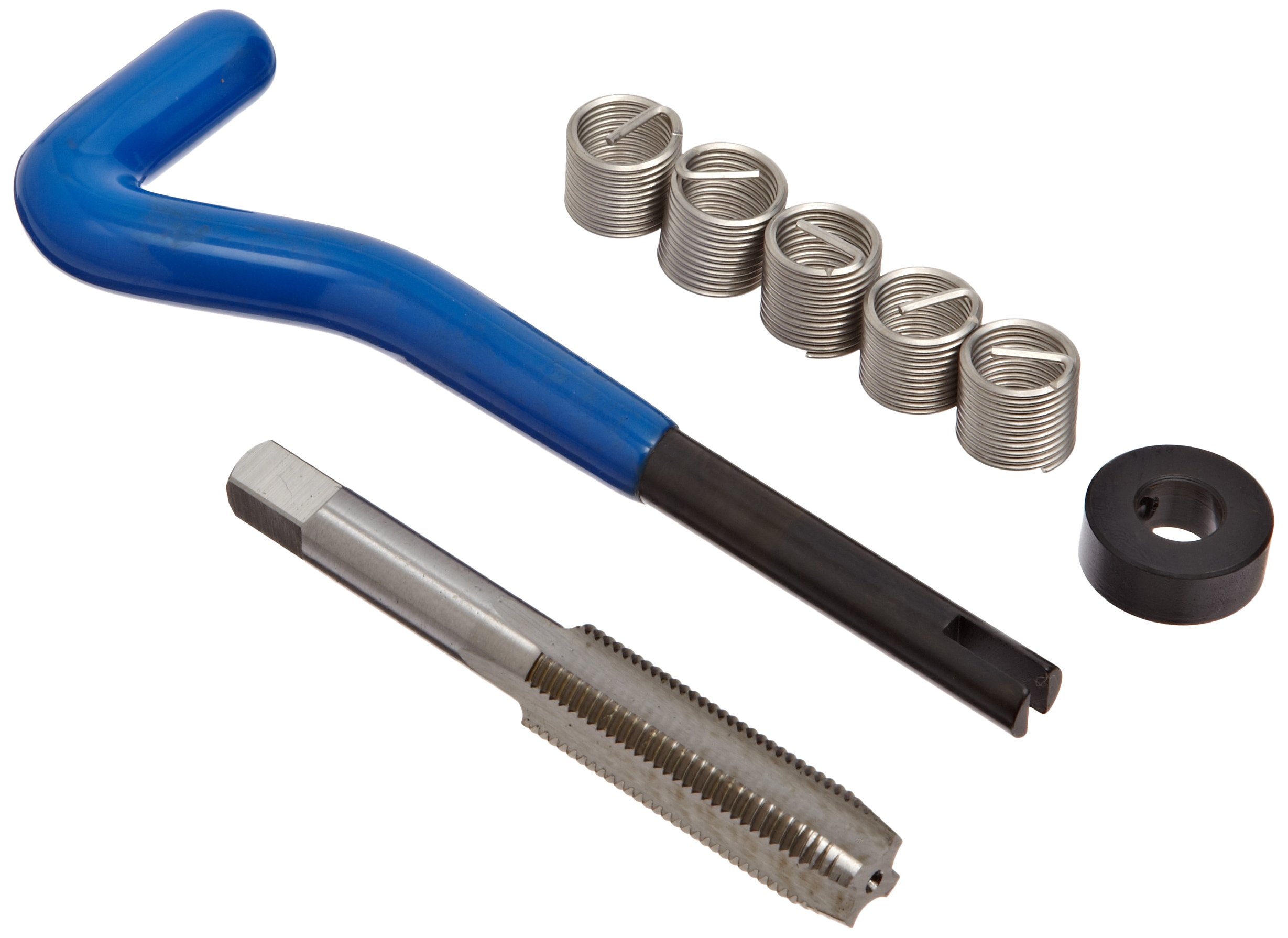 E-Z Lok EK31115 Helical Threaded Insert Kit, 304 Stainless Steel, 7/16″-20 Thread Size, 0.656″ Installed Length (Pack of 5)
