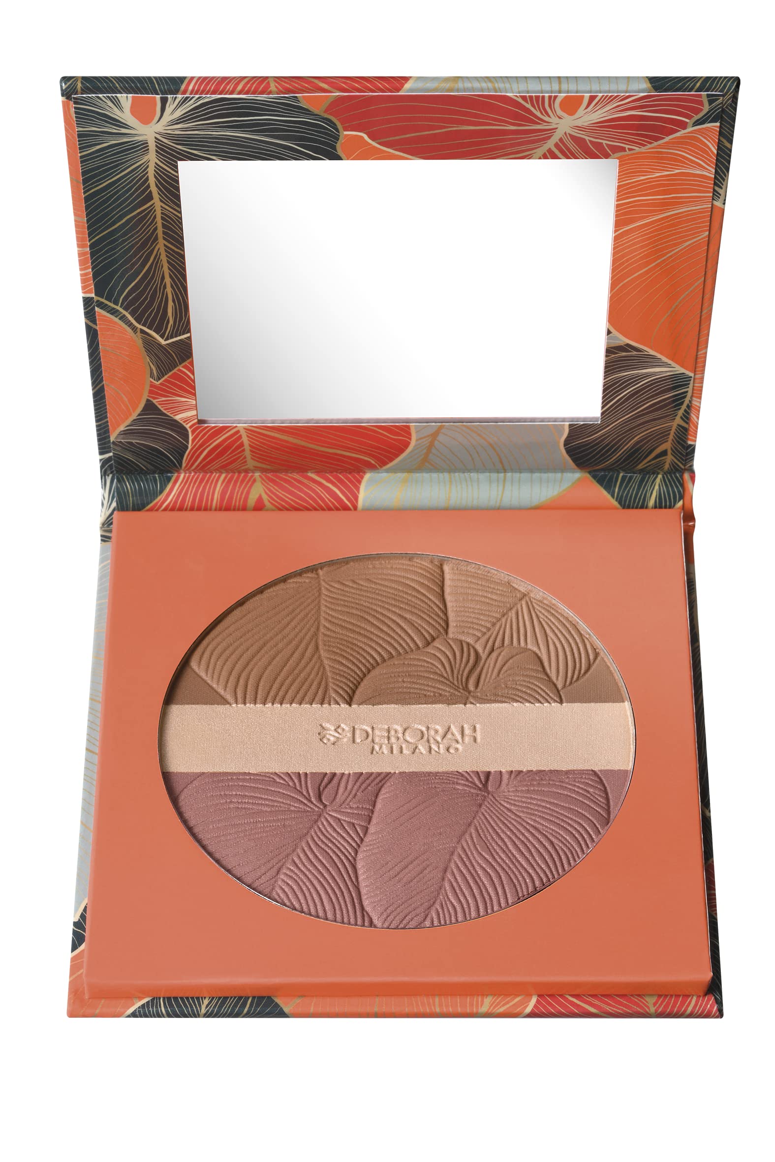 Deborah Milano Maxi Terra Vzicht, compact, Tropical Bronze SPF 15, 02 Medium, Bronzer, Blush and Whitening, waterproof, flowing and silky, gives light and natural skin, 18 grams