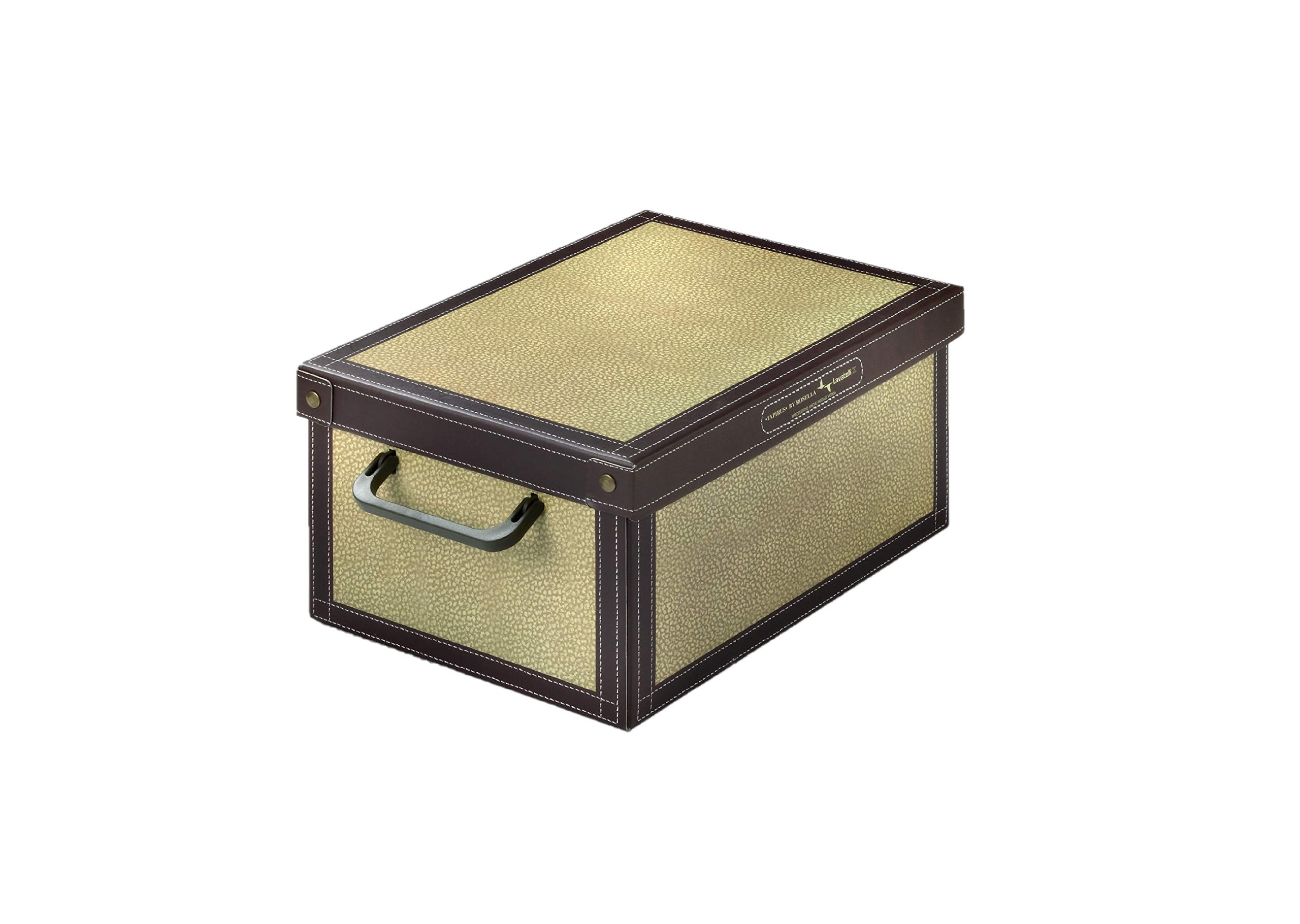 Lavatelli Baulino Tapirus, decorative storage box, cardboard storage boxes with lids, storage boxes with lids and Handles, clothes storage, toy box storage, storage baskets, teddy storage, Brown,
