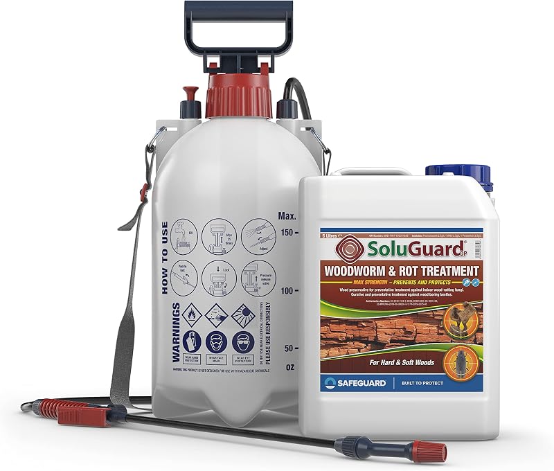 Safeguard Soluguard Woodworm Treatment 5L Ready to Use Sprayer