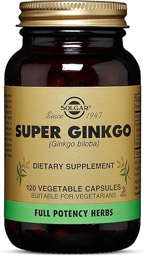 海外直送品FP Super Ginkgo, 60 MG, 120 V Caps by Solgar