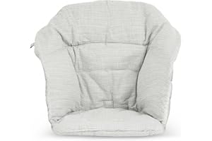 Stokke Clikk Cushion, Nordic Grey - Compatible with Stokke Clikk High Chair - Provides Support for Babies - Made with Organic Cotton - Reversible & Machine Washable - Best for Ages 6-36 Months
