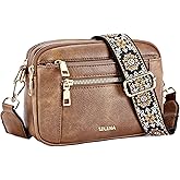 Telena Small Crossbody Bags For Women Vegan Leather Crossbody Purse With Adjustable Wide Strap For Daily Life