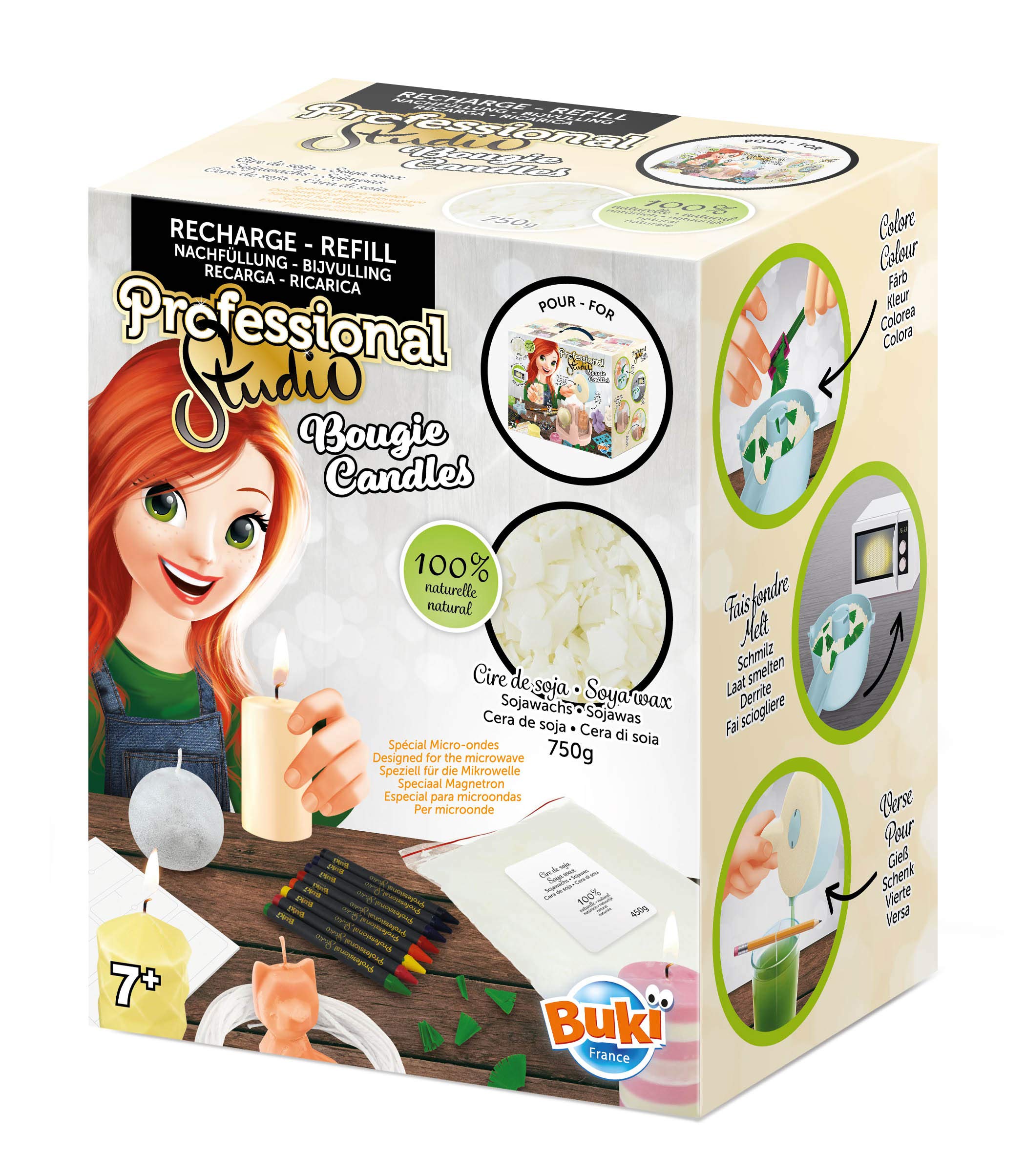 BUKI France 5423 - Professional Studio Candles (Refill)