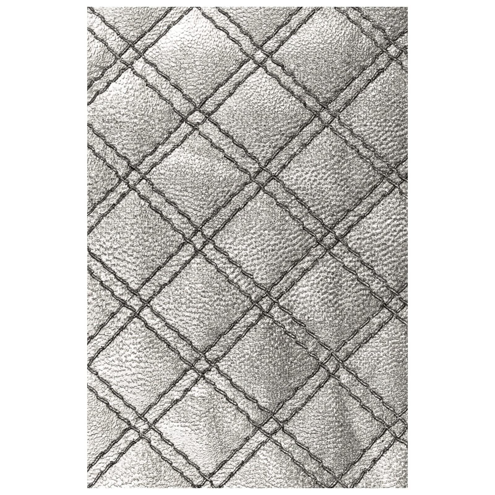 Sizzix 3-D Texture Fades Embossing Folder Quilted by Tim Holtz, 665734, Multicolor, One Size