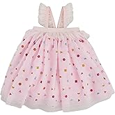 Mud Pie Baby-Girls Mud Pie Children's Sparkle Mesh Birthday Dress