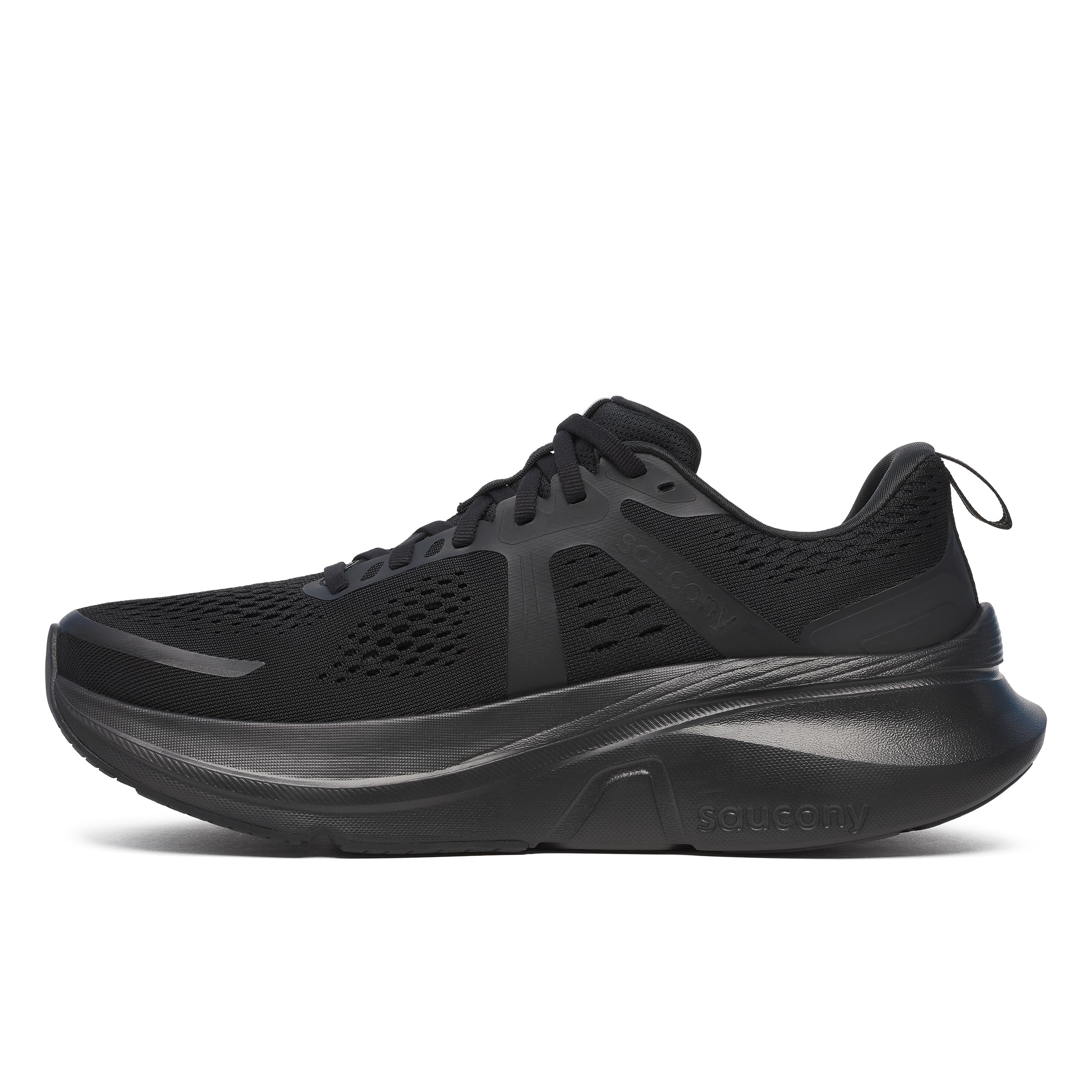 Saucony Women's Guide 18 Sneaker, Triple Black, 6