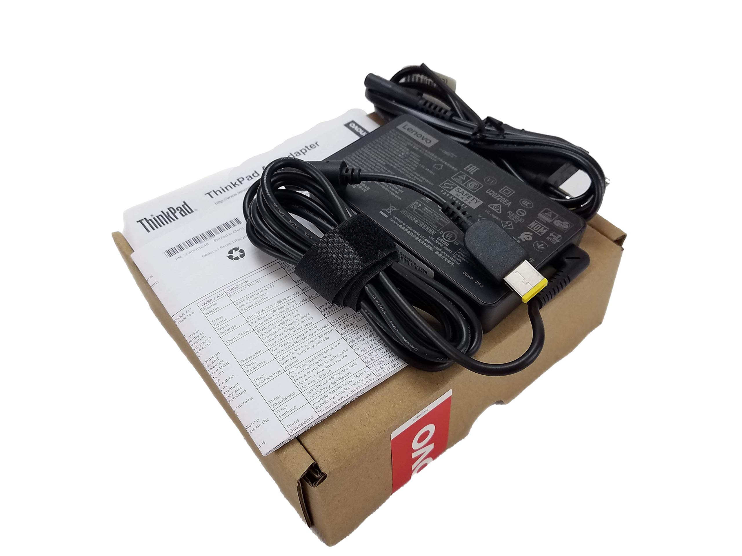 Lenovo ThinkPad 65W AC Adapter (Slim Tip) - power adapter - 65 Watt(0A36266) Black