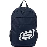 Skechers 365 Central Travel Backpack for Women & Men, College Backpack, Laptop Bag, Multipurpose Back Pack & Book Bag (Navy & White)
