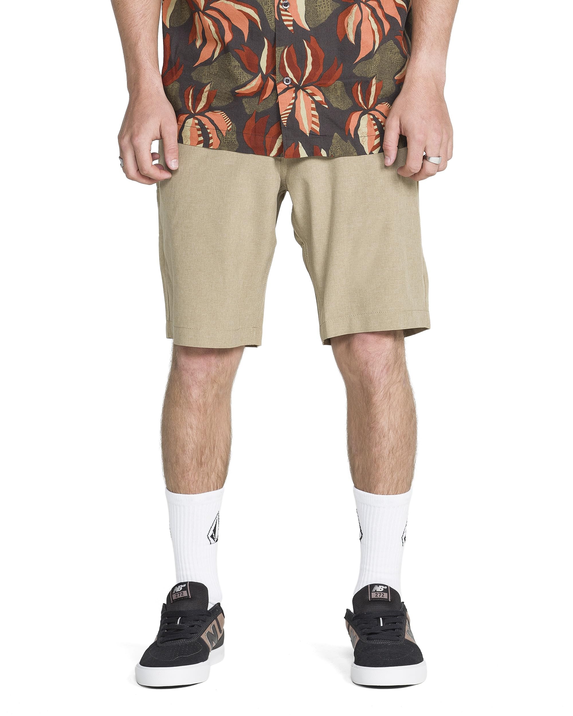 Volcom Men's Kerosene 21" Hybrid Chino Shorts, Khaki, 29 Image