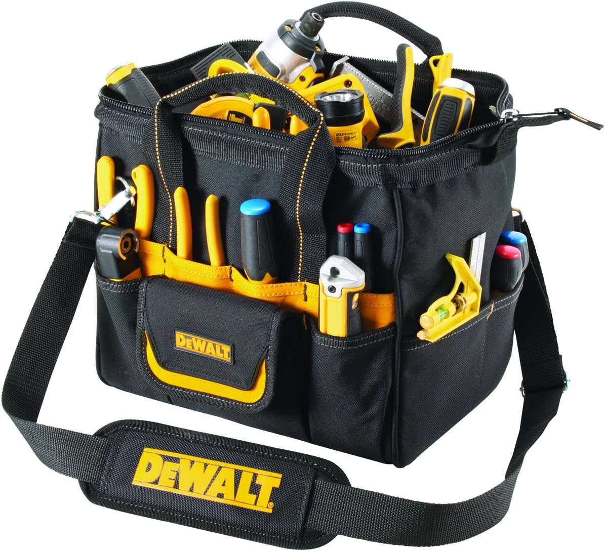 DEWALT DG5543 16 in. 33 Pocket Tool Bag, Black - - 