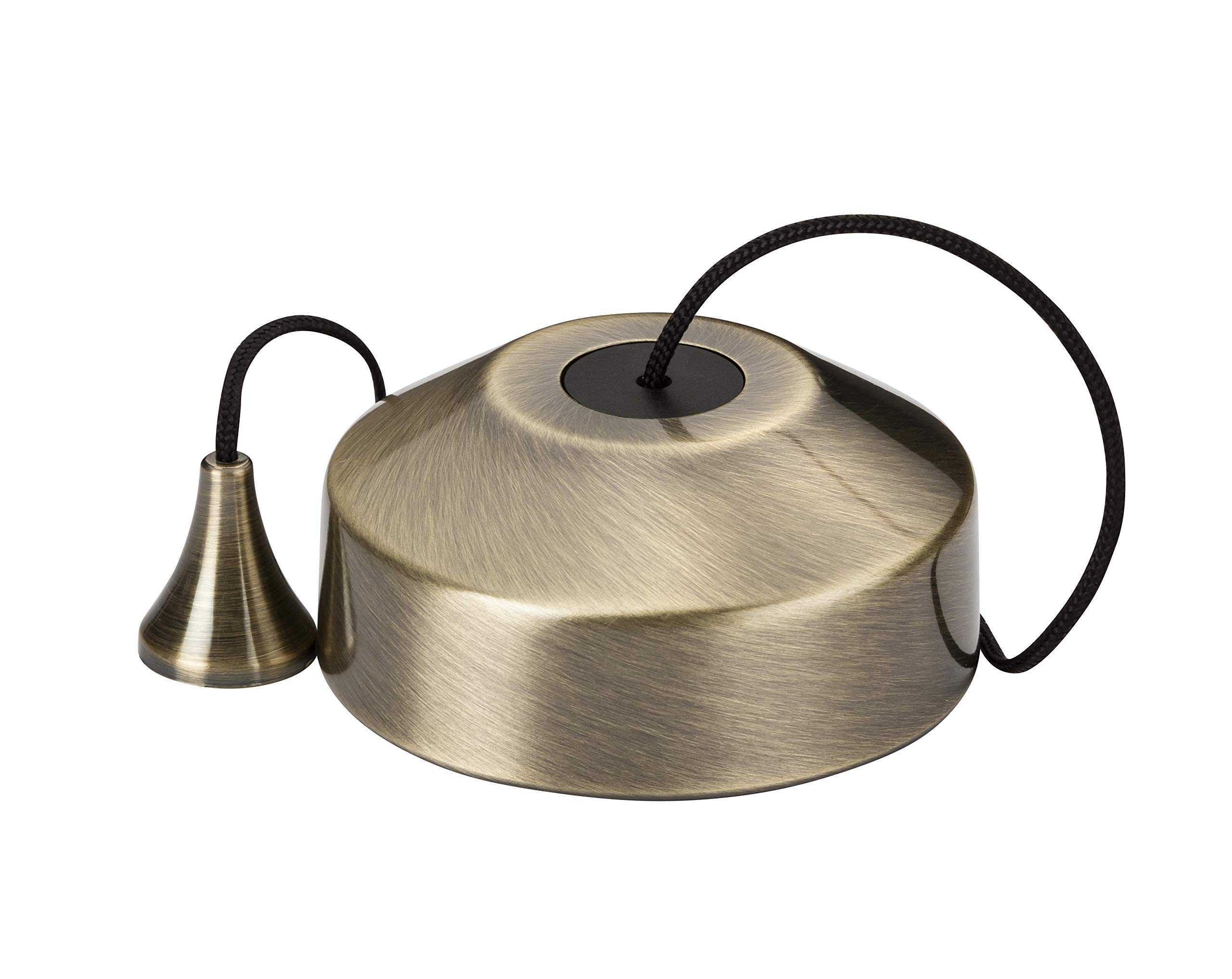 Knightsbridge 8300AB 2 Way Pull Cord Light Switch in Antique Brass, 36.0 mm*74.0 mm*74.0 mm