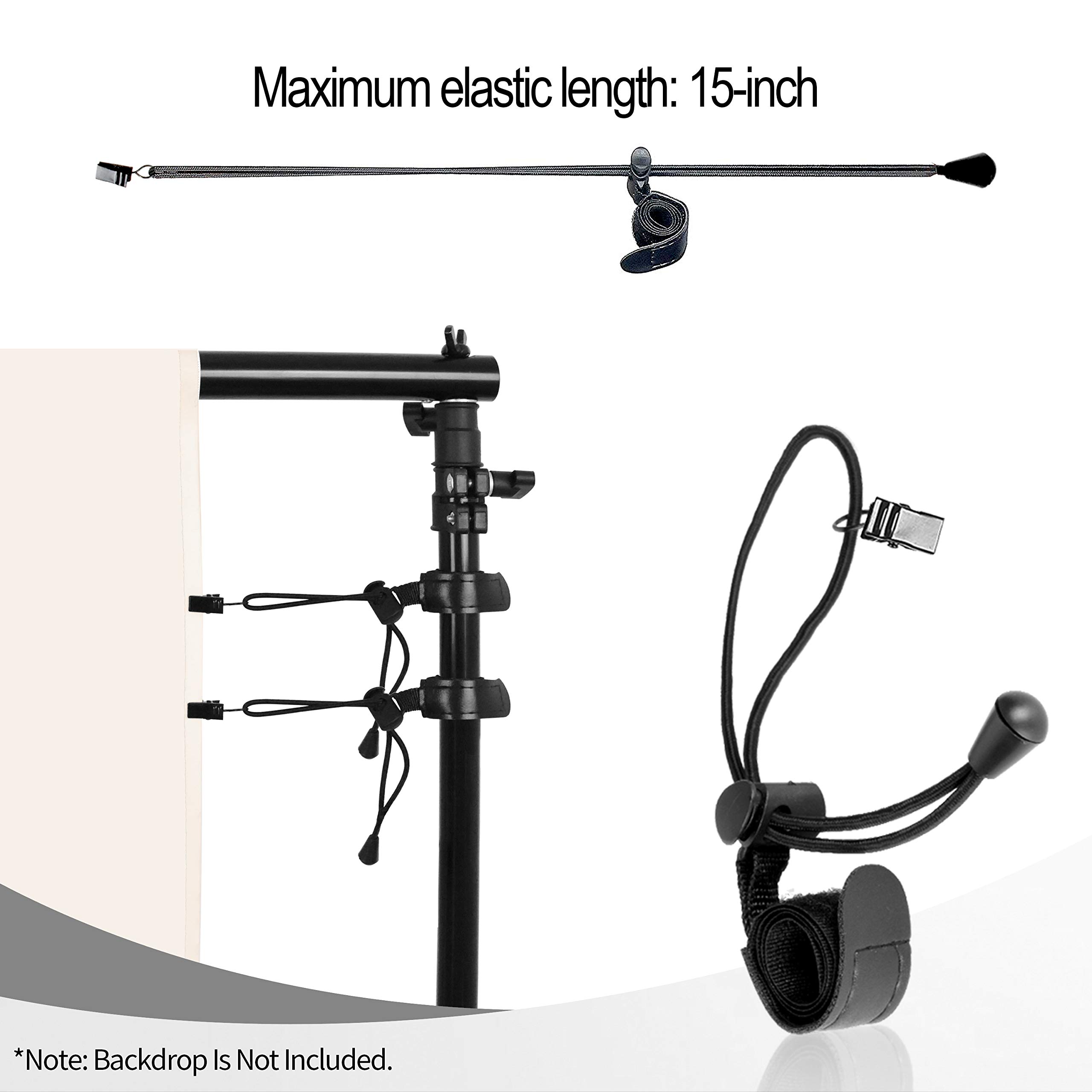 EMART Photography Backdrop Stand, 8 x 8 ft Adjustable Photo Background Holder, Back Drop Banner Support Frame Kit for Photoshoot Video Studio, Birthday Party