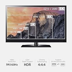 Moshi USB C to DisplayPort Cable 1.5m/5ft, Support