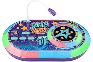 eKids Karmas World DJ Party Mixer Turntable Toy with Built in Microphone for Kids, for Fans of Karmas World Toys for Girls