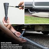 Colapz Flexi Waste Pipe Adapter 17mm-50mm for Caravan Motorhome Outlets view 6
