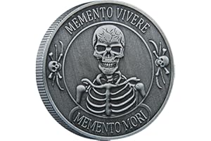 WRFLC Collectible Coins Memento Mori Coin Stoicism Souvenior Coins Stoic Gift (Antique color)