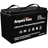 LiFePO4 Deep Cycle Battery 12V 100Ah with Built-in BMS, Perfect for Replace Most of Backup Power and Off Grid Applications